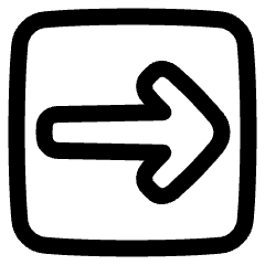 Line Arrow Right Square Icon from Plump Line Set