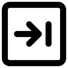 Line Arrow Right Square 2 Icon from Core Remix Set