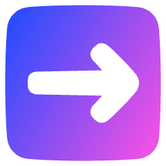 Line Arrow Right Square Icon from Plump Gradient Set