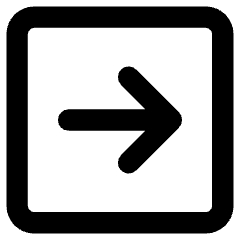 Line Arrow Right Square Icon from Core Remix Set