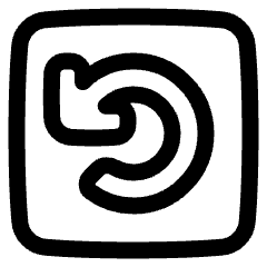 Line Arrow Rotate Left Square Icon from Plump Line Set
