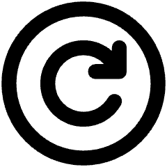 Line Arrow Rotate Right Circle Icon from Core Remix Set