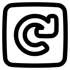 Line Arrow Rotate Right Square Icon from Plump Line Set