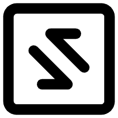 Line Arrow Transfer Diagonal Square 2 Icon from Core Remix Set