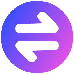 Line Arrow Transfer Horizontal Circle 1 Icon from Plump Gradient Set