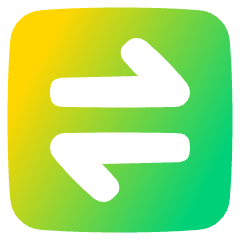 Line Arrow Transfer Horizontal Square 1 Icon from Plump Gradient Set