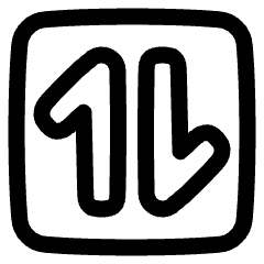Line Arrow Transfer Vertical Square 1 Icon from Plump Line Set