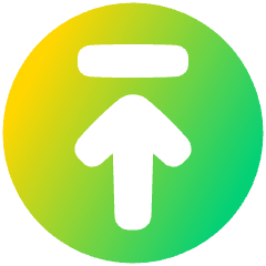 Line Arrow Up Circle 2 Icon from Plump Gradient Set
