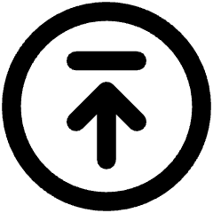 Line Arrow Up Circle 2 Icon from Core Remix Set