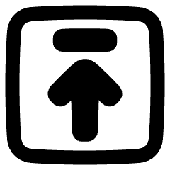 Line Arrow Up Square 2 Icon from Plump Remix Set