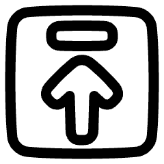 Line Arrow Up Square 2 Icon from Plump Line Set