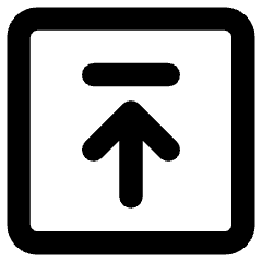 Line Arrow Up Square 2 Icon from Core Remix Set