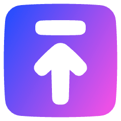 Line Arrow Up Square 2 Icon from Plump Gradient Set