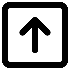 Line Arrow Up Square Icon from Core Remix Set