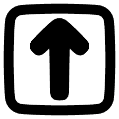 Line Arrow Up Square Icon from Plump Remix Set