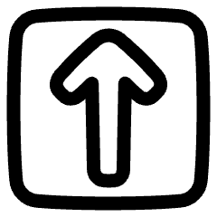 Line Arrow Up Square Icon from Plump Line Set