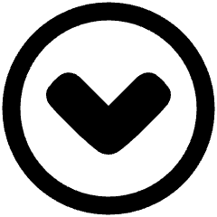 Tailless Line Arrow Down Circle Icon from Plump Remix Set