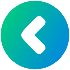 Tailless Line Arrow Left Circle Icon from Plump Gradient Set