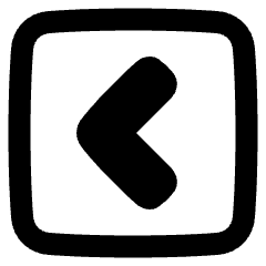 Tailless Line Arrow Left Square Icon from Plump Remix Set