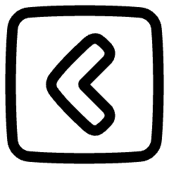 Tailless Line Arrow Left Square Icon from Plump Line Set