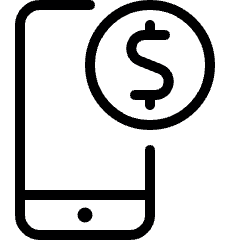 Phone Action Cash 1 Icon from Ultimate Light Set