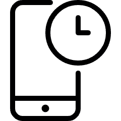 Phone Action Clock 1 Icon from Ultimate Light Set