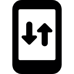 Phone Action Data Transfer Icon from Ultimate Bold Set