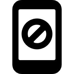 Phone Action Disable Icon from Ultimate Bold Set