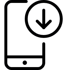 Phone Action Download 1 Icon from Ultimate Light Set