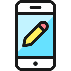 Phone Action Edit Icon from Ultimate Colors Set