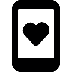 Phone Action Heart Icon from Ultimate Bold Set