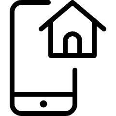 Phone Action Home 1 Icon from Ultimate Light Set