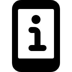 Phone Action Information Icon from Ultimate Bold Set