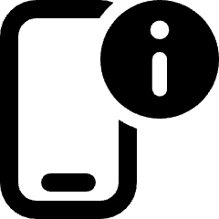 Phone Action Information Icon from Ultimate Bold Set