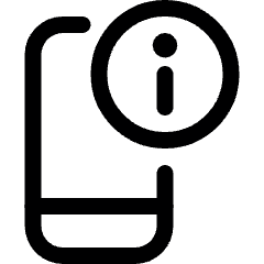 Phone Action Information Icon from Ultimate Regular Set