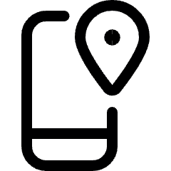 Phone Action Navigation Pin Icon from Ultimate Regular Set