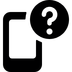 Phone Action Question 1 Icon from Ultimate Bold Set