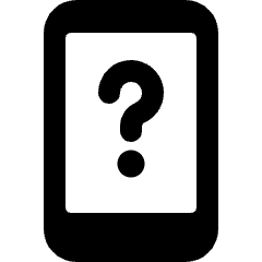 Phone Action Question Icon from Ultimate Bold Set