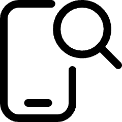 Phone Action Search Icon from Ultimate Regular Set