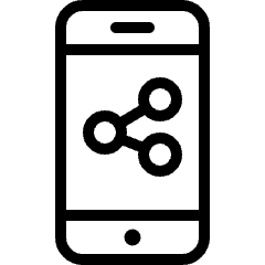 Phone Action Share Icon from Ultimate Light Set