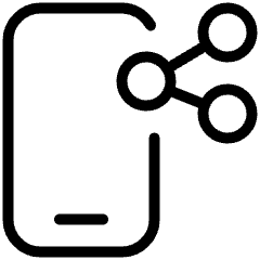 Phone Action Share Icon from Ultimate Light Set