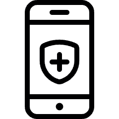 Phone Action Shield Icon from Ultimate Light Set