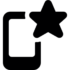 Phone Action Star 1 Icon from Ultimate Bold Set