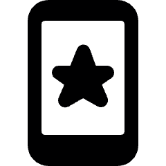 Phone Action Star Icon from Ultimate Bold Set