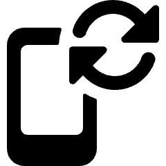 Phone Action Sync 1 Icon from Ultimate Bold Set