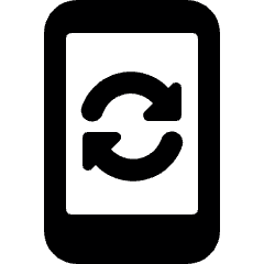 Phone Action Sync Icon from Ultimate Bold Set