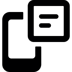 Phone Action Text 1 Icon from Ultimate Bold Set