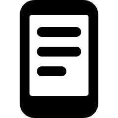 Phone Action Text Icon from Ultimate Bold Set