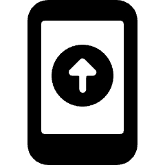 Phone Action Upload Icon from Ultimate Bold Set