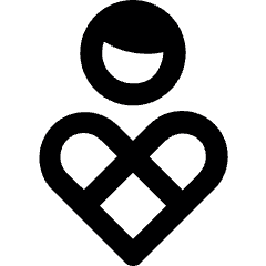 Phone Digital Well Being Heart 1 Icon from Ultimate Bold Set